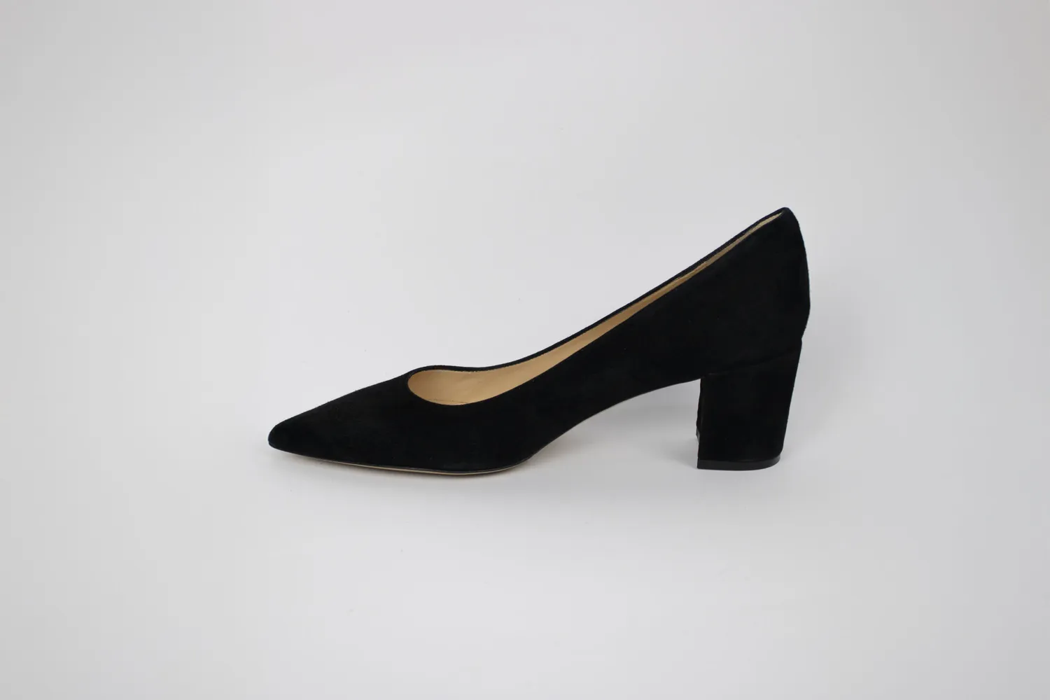 Matteo Pitti Russell escarpins daim noir talon 50
