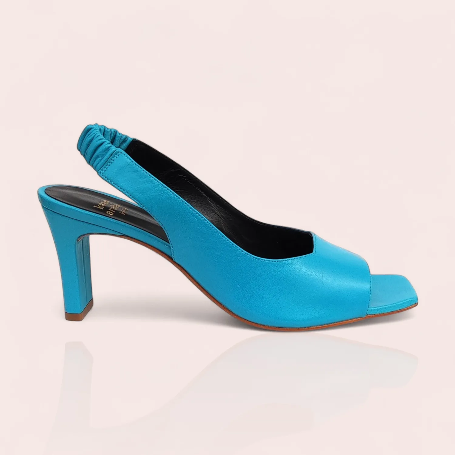 Karine Arabian LAFAYETTE sandale cuir nude talon 70mm