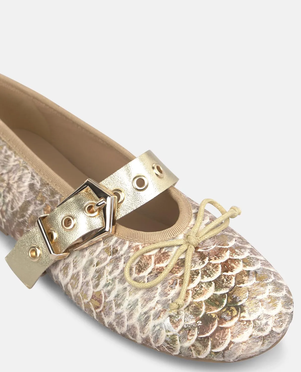 Alma en Pena V261300 ballerines cuir camel plates