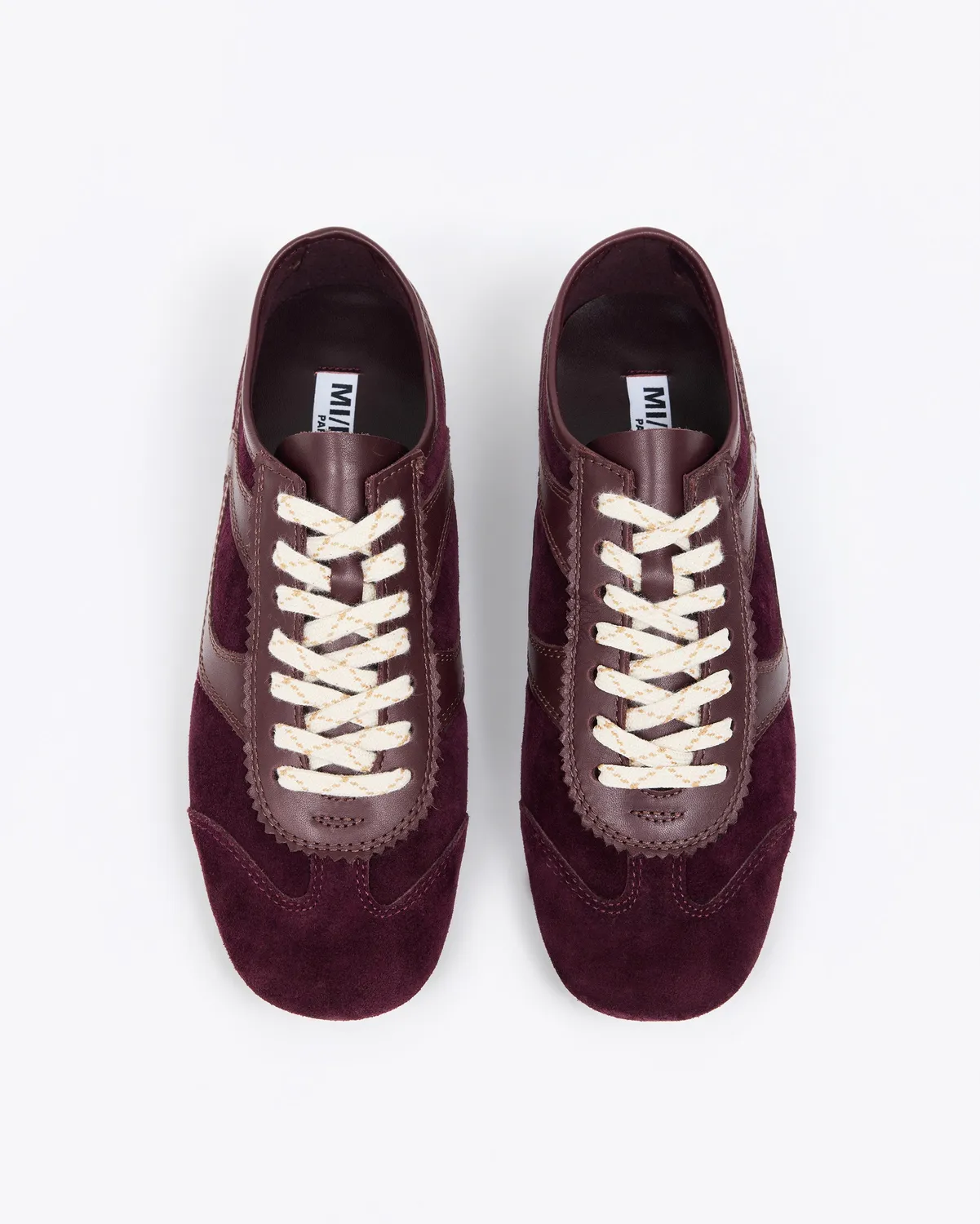 Mi/Mai Paola Burgundy baskets daim bordeaux
