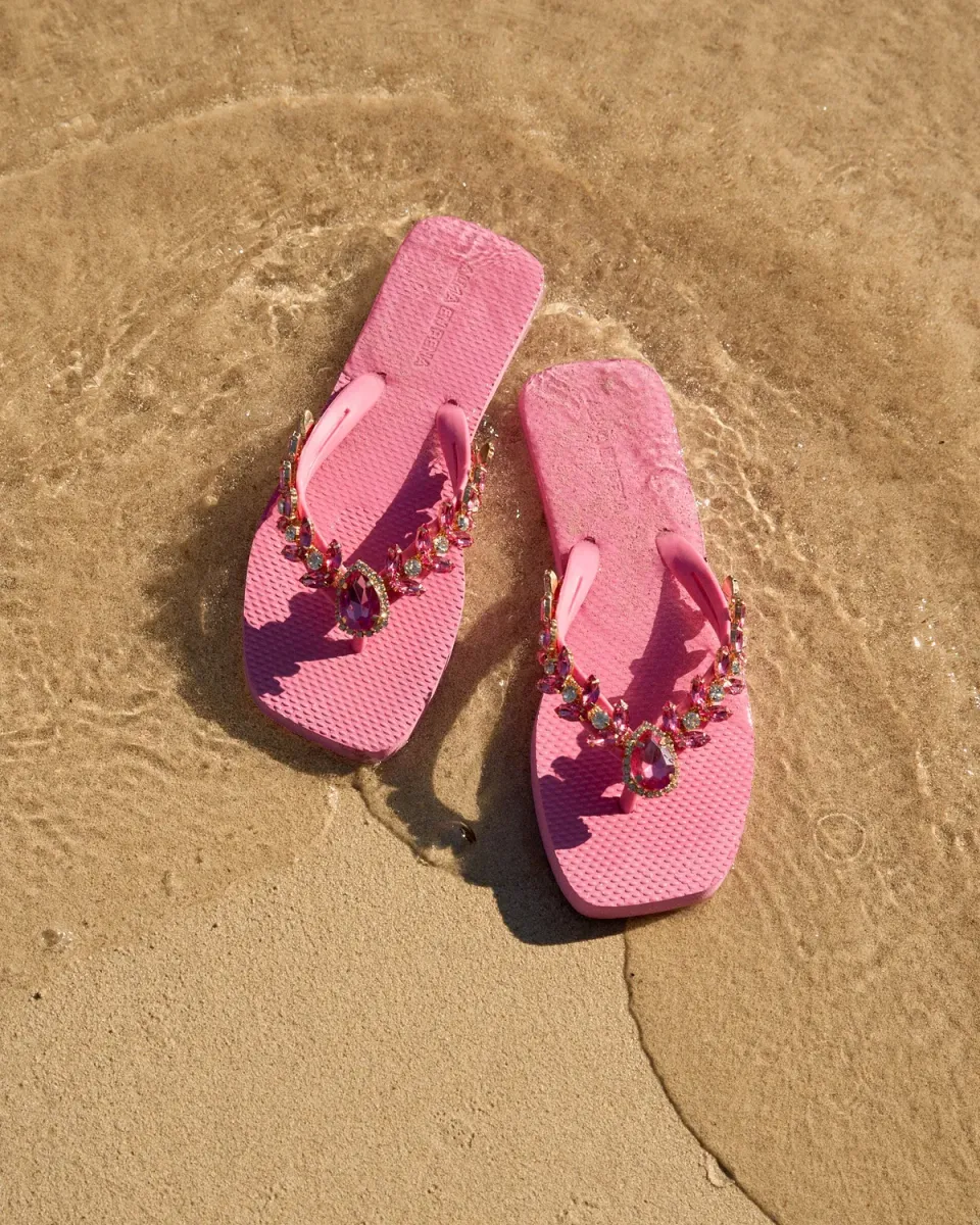 Alma en Pena V269006 tongs plage rose