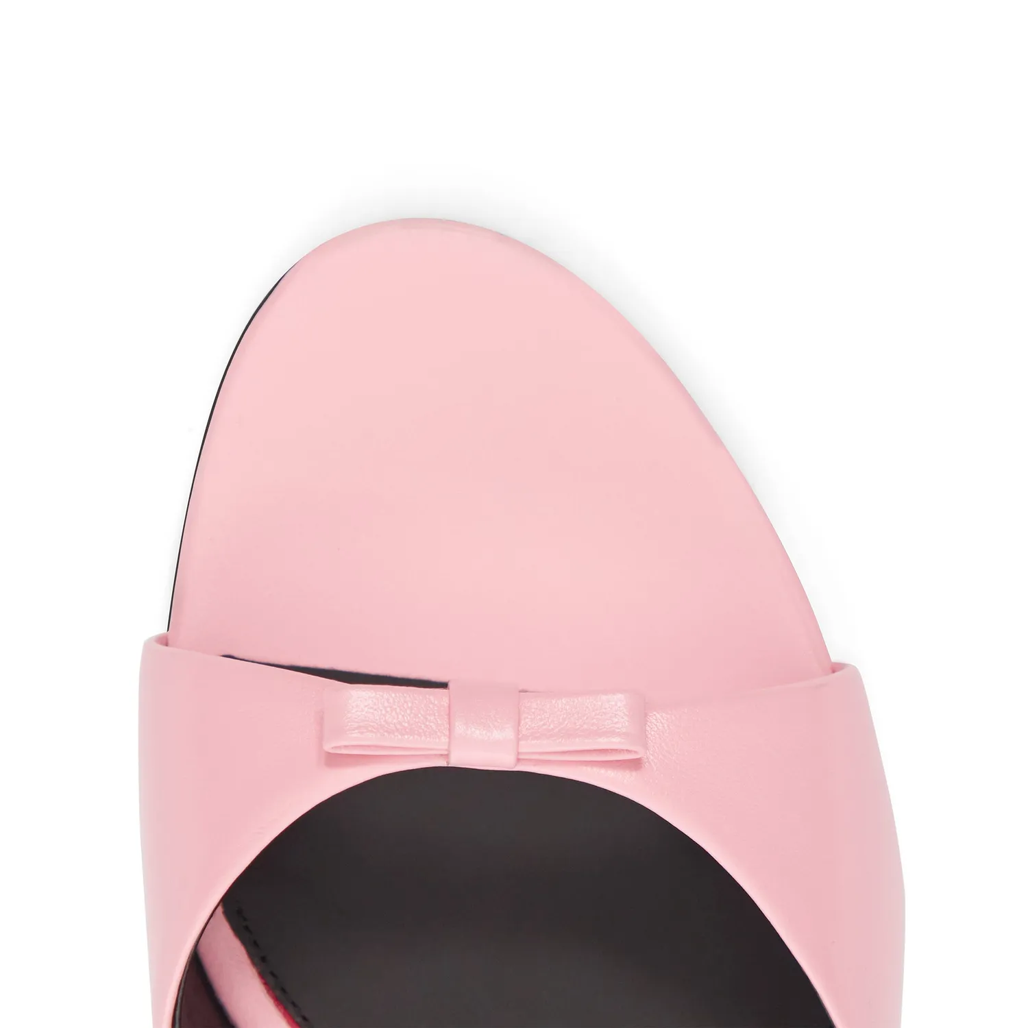 Maison Ernest Lydalia 95 mules rose pastel cuir mat talon 9,5 cm