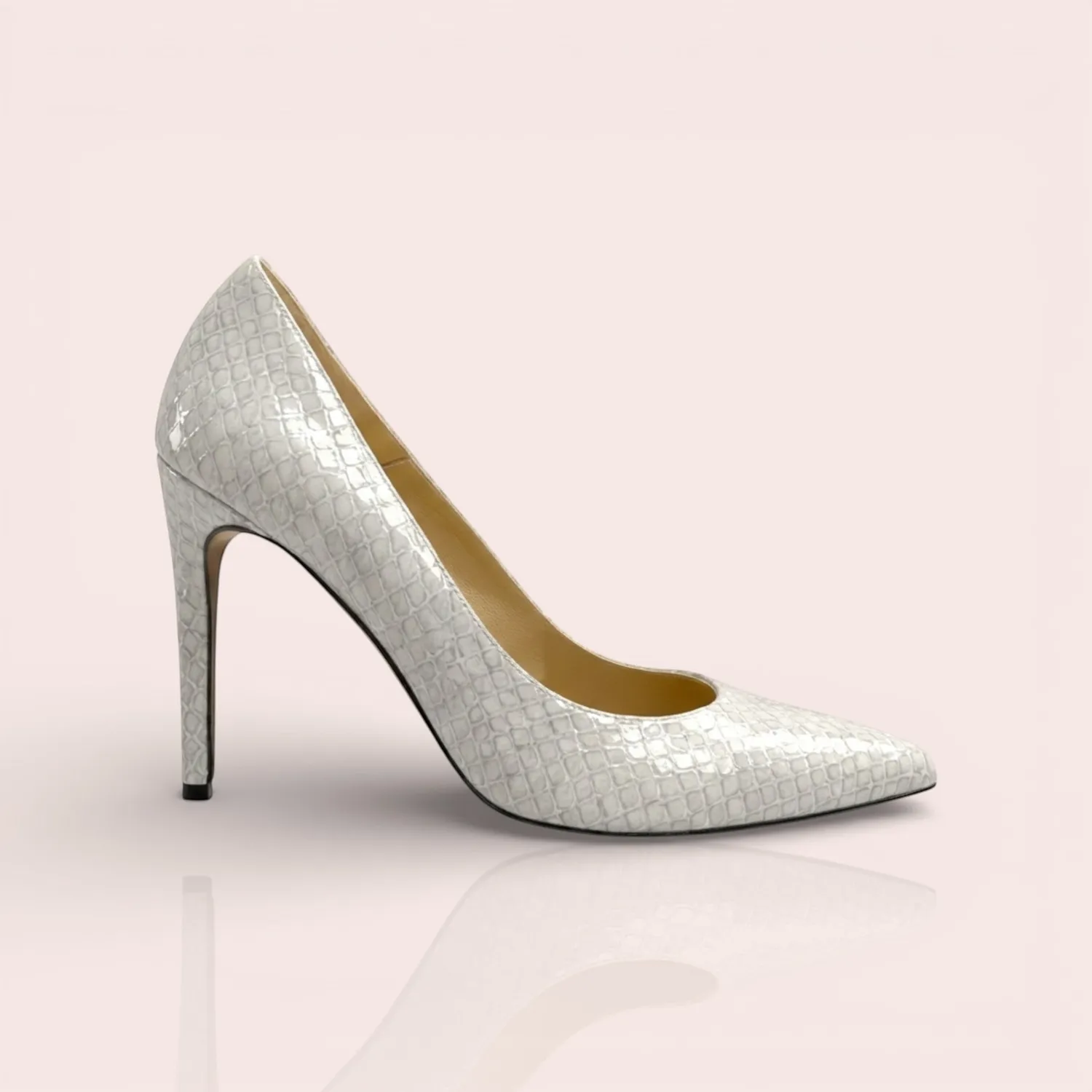 Karine Arabian Francesca escarpin taupe talon 105