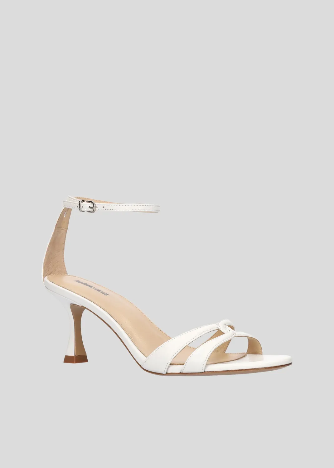 Lola Cruz Eleanor Sandal 65 sandales à talons blanc