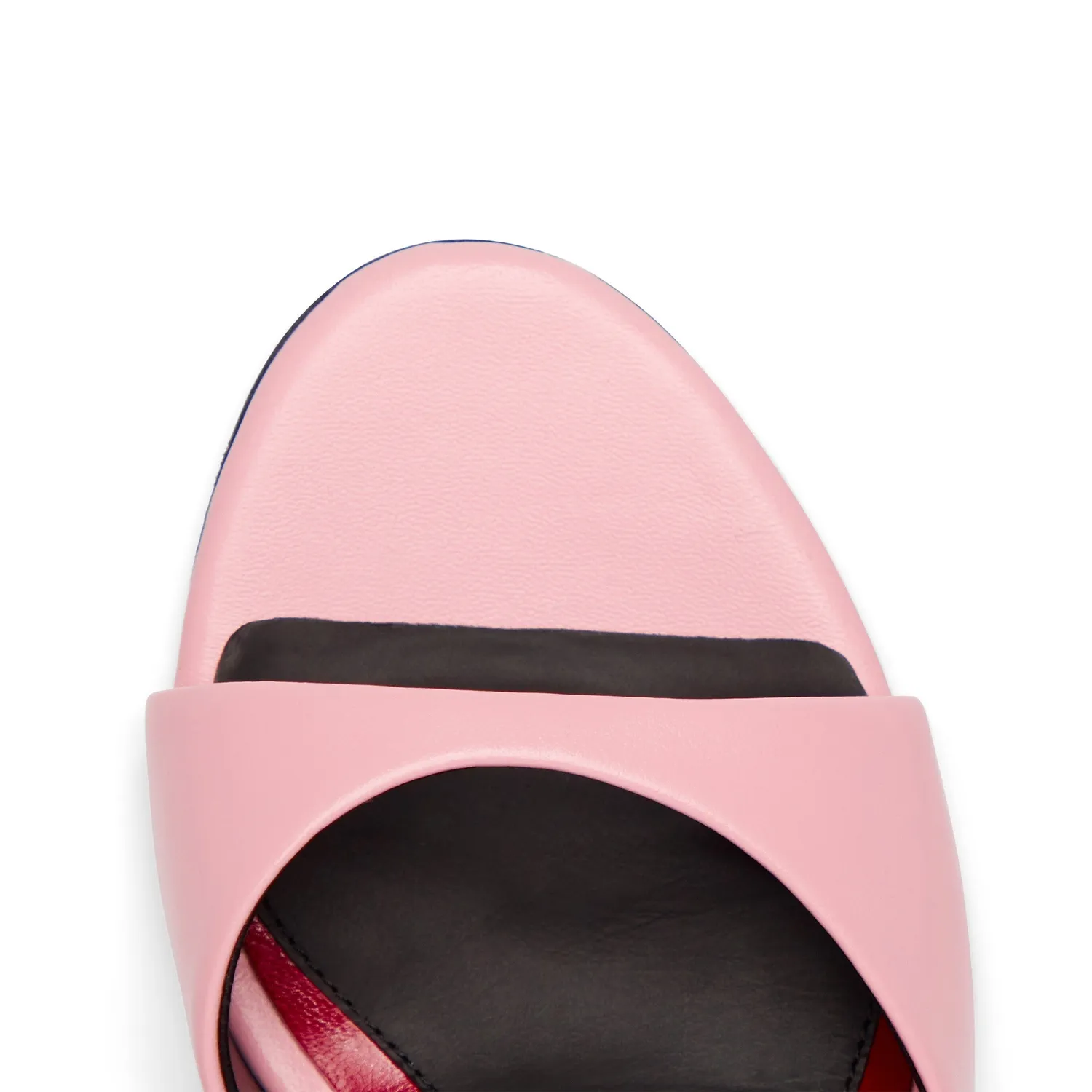 Maison Ernest Angel 120 sandales cuir mat rose pastel