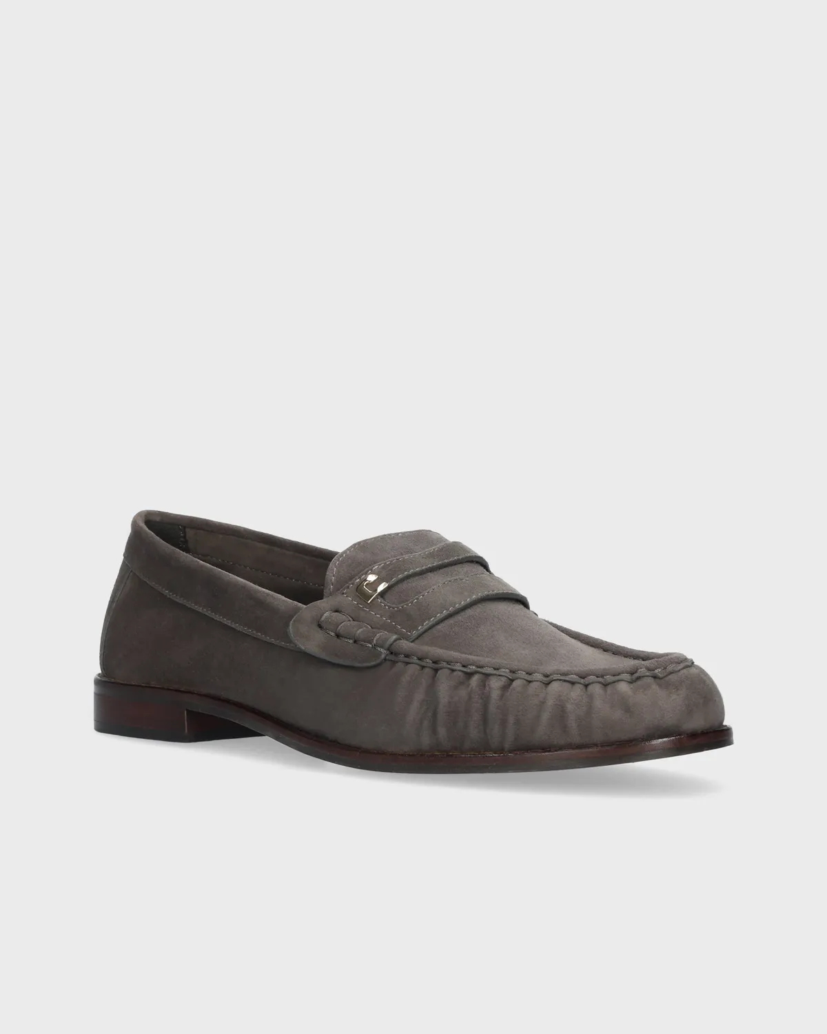 Lola Cruz Orea mocassins gris ville plat confort