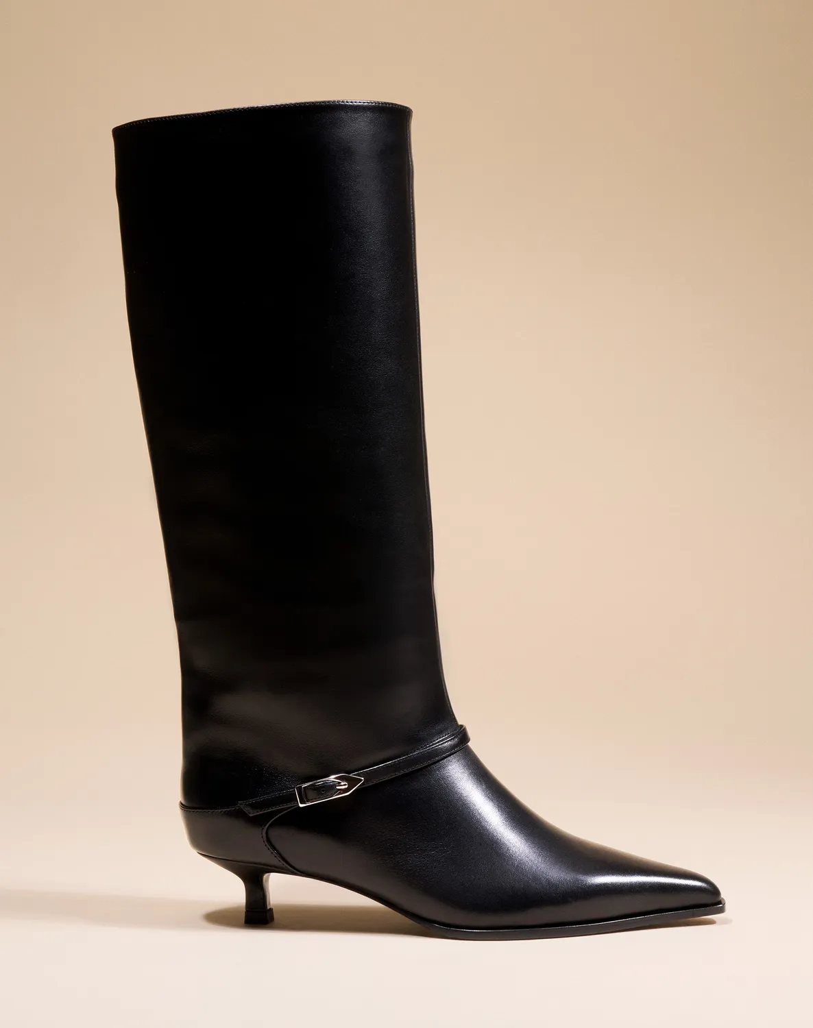 Mi/Mai Eileen Black bottes noires petit talon
