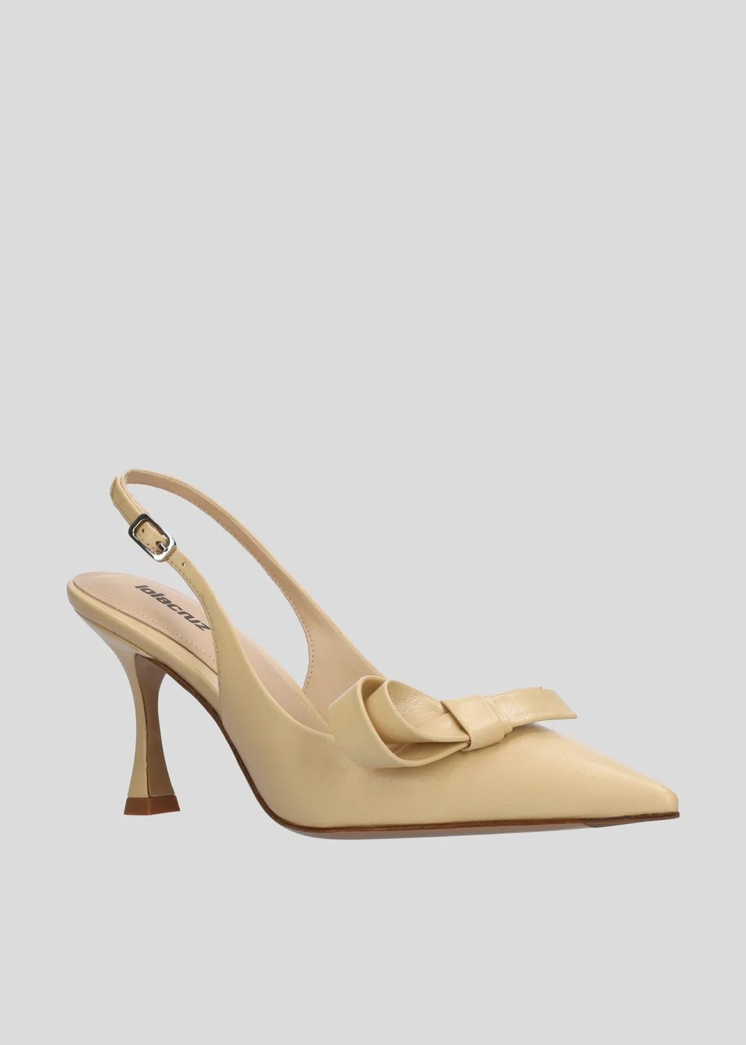 Lola Cruz Linda 85 escarpins beige talon 8,5 cm