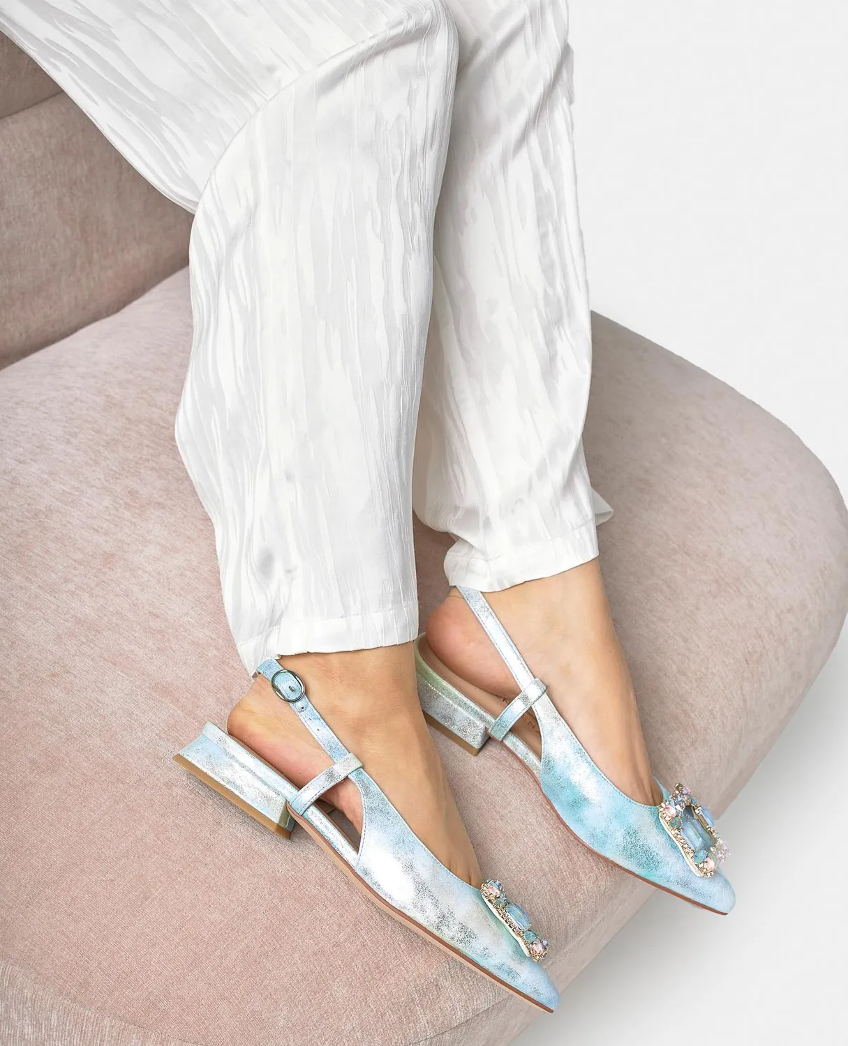 Alma en Pena V261006 slingback bleu talon 2 cm