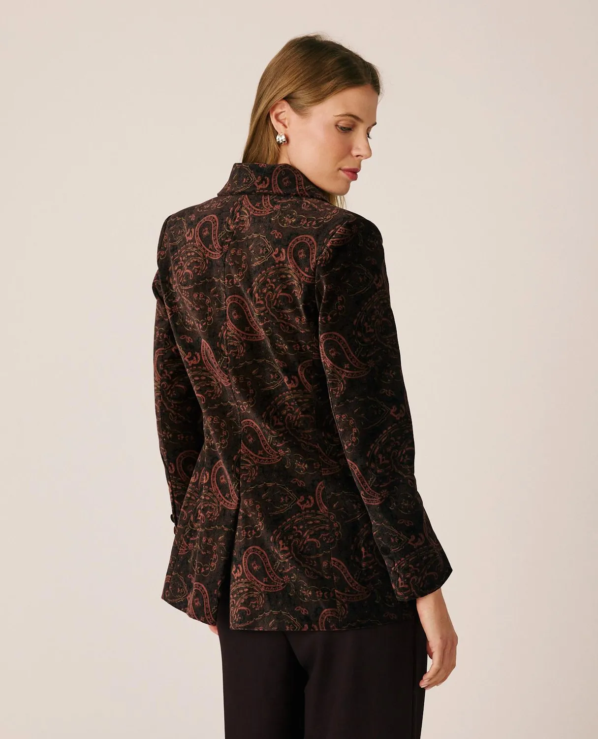 Alma en Pena I26CL1000 blazer velours marron paisley