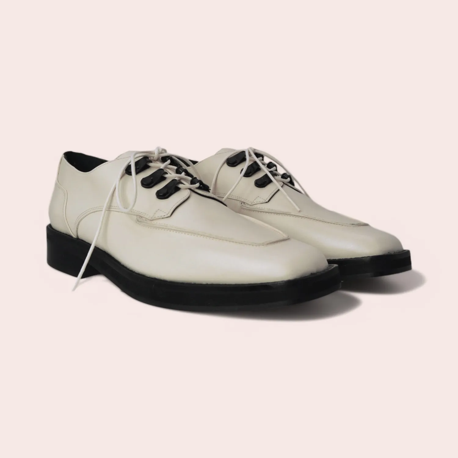 Karine Arabian Washington derby cuir blanc pointure 36