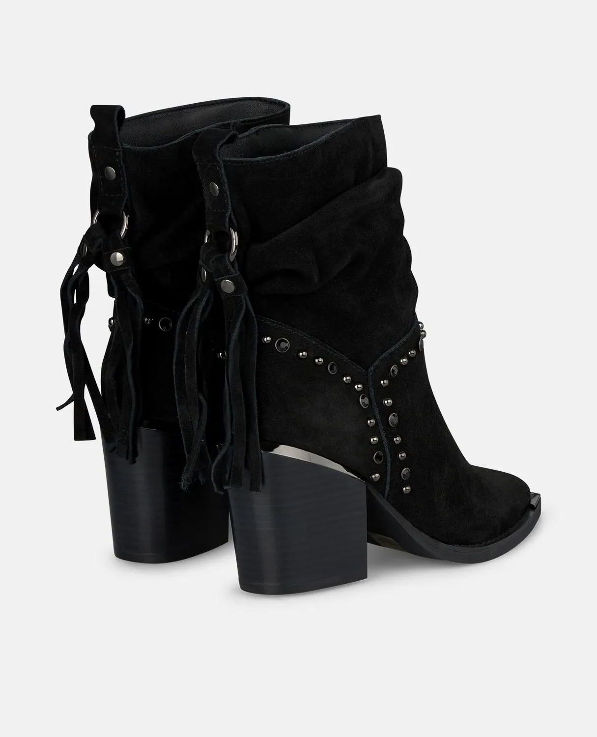 Alma en Pena I250834 bottines cowboy noires cuir