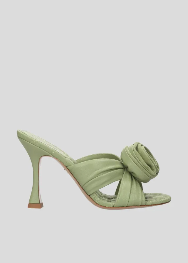 Lola Cruz Lotta Mule 95 Mules Vert Aloe