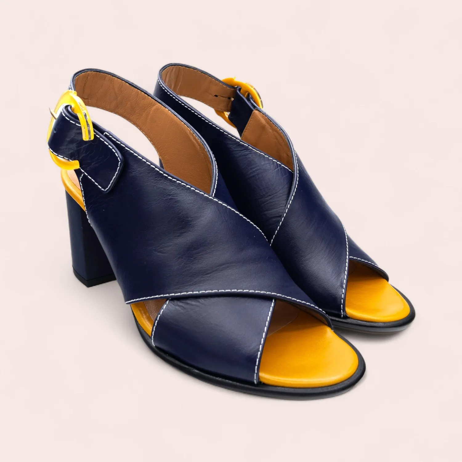 Karine Arabian Danielle sandales cuir 39 talon 80 mm