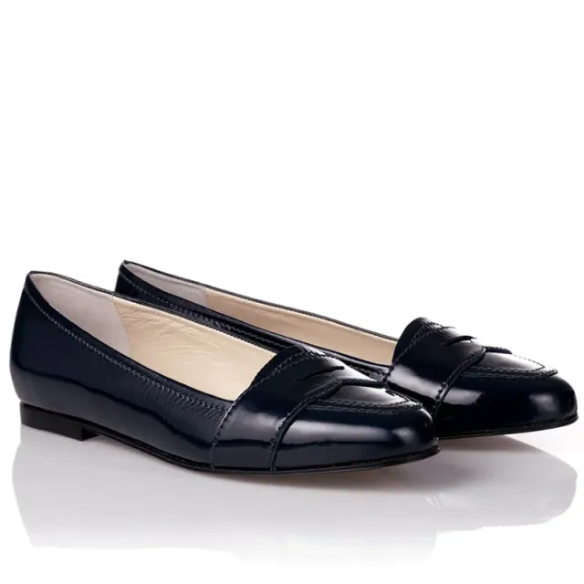 Bégum Paris Boston Vogue mocassins noir vernis