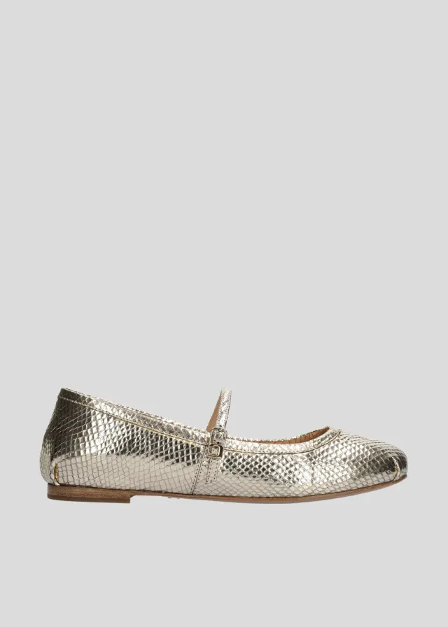 Lola Cruz Rima ballerines platine plates