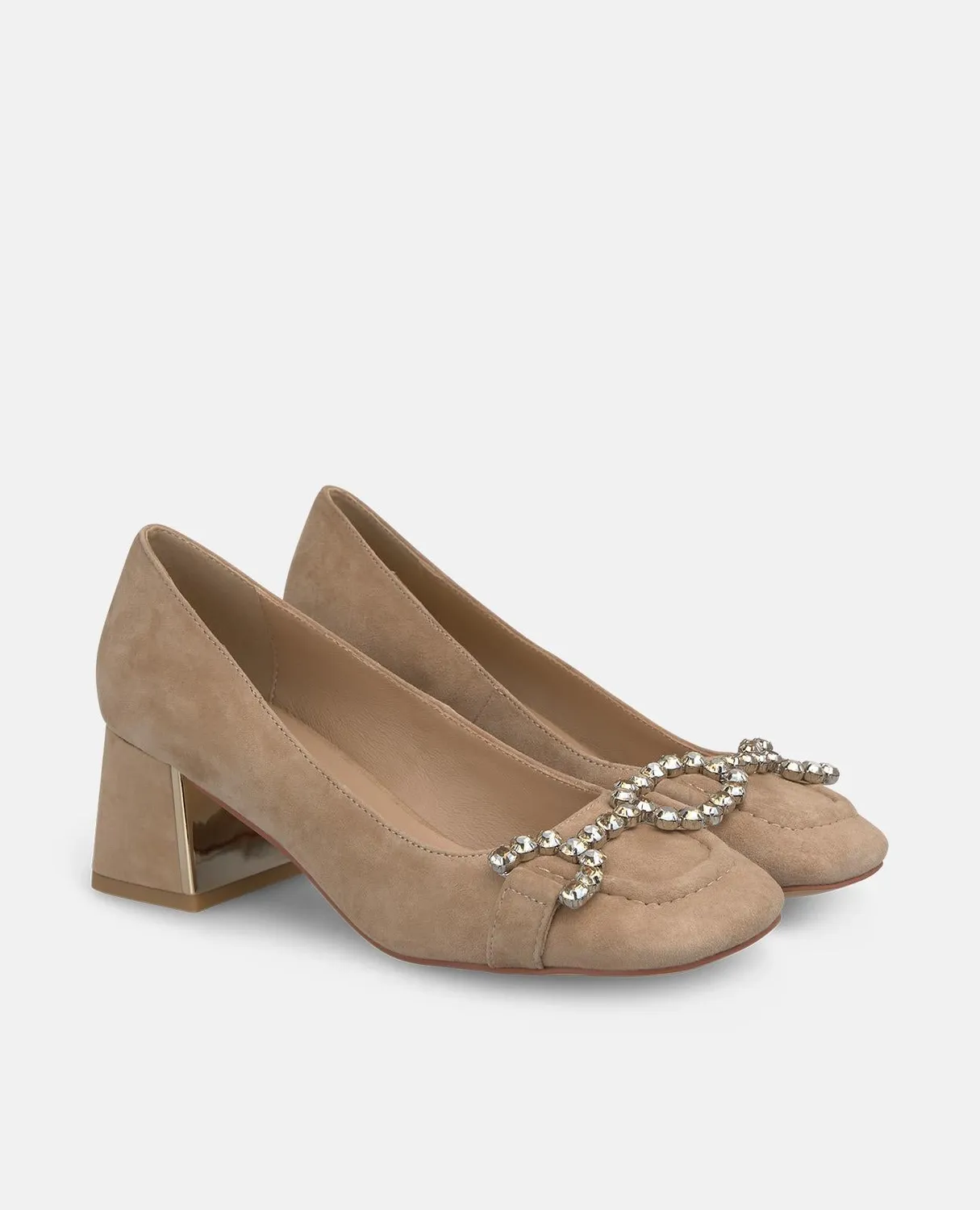 Alma en Pena I250329 escarpins cuir camel talon 6 cm