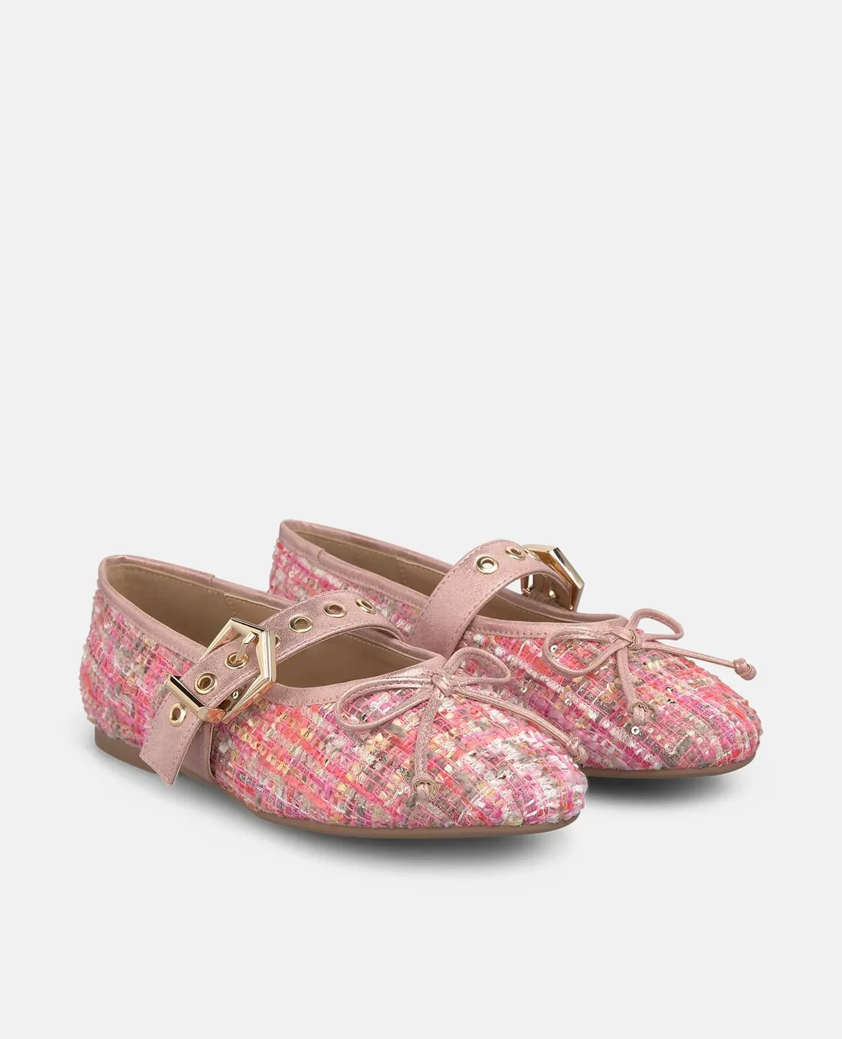 Alma en Pena V26500517 ballerines fuchsia boucle