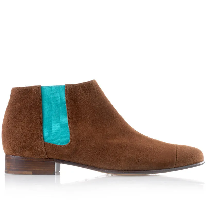 Bégum Paris Lucrèce bottines cacao élastique