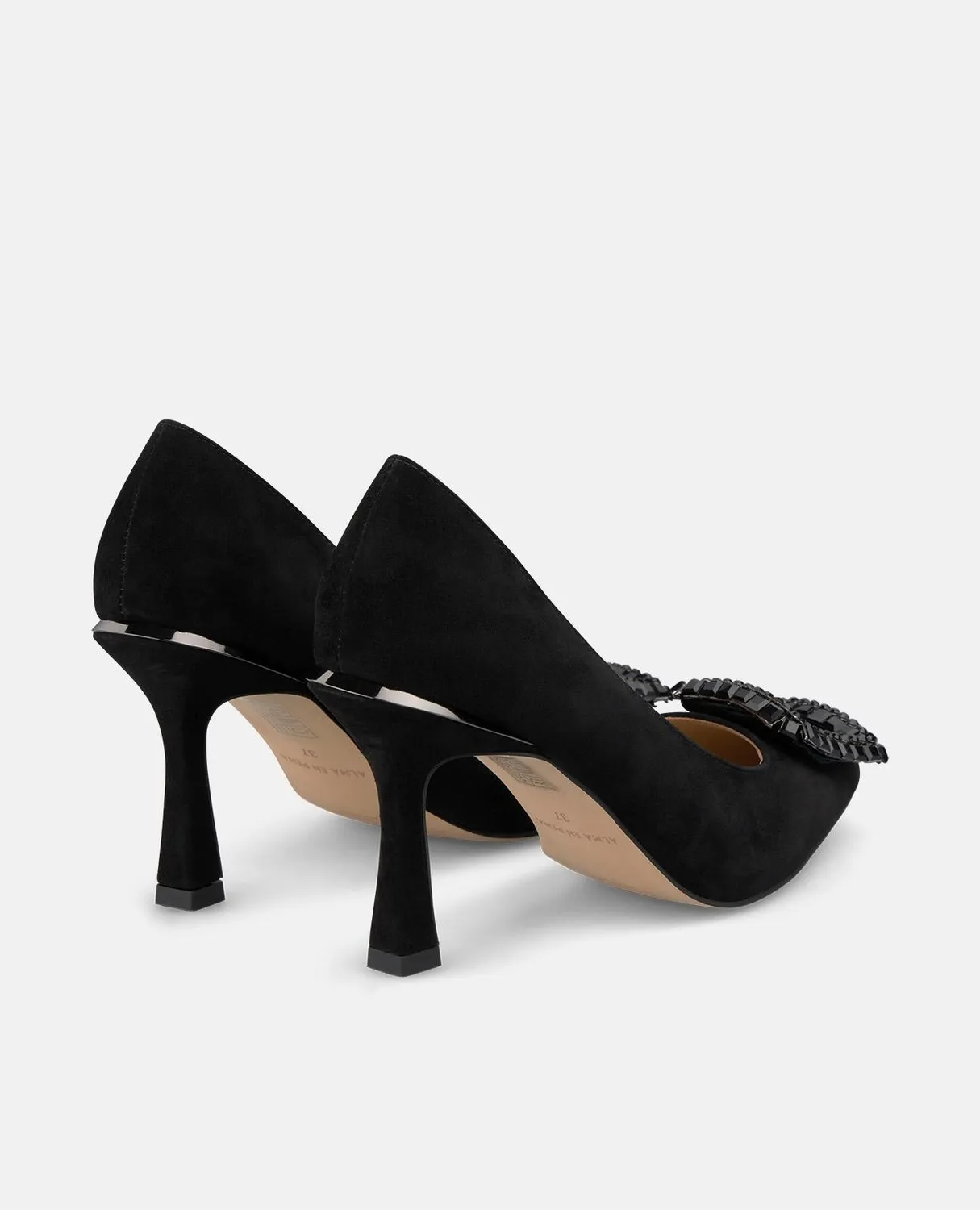Alma en Pena I250401 escarpin noir suède 9 cm