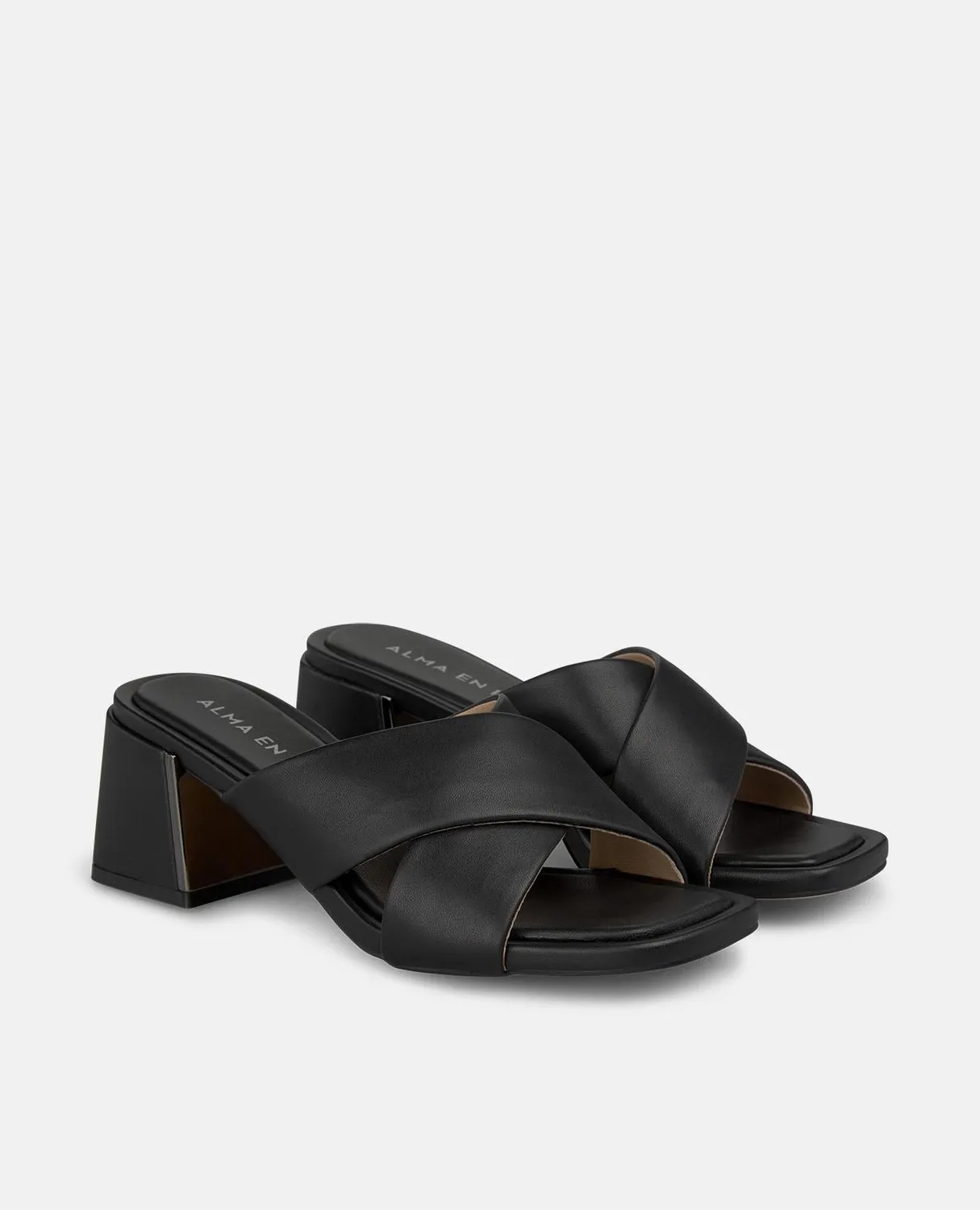 Alma en Pena V263104 sandales cuir noir talon 6 cm
