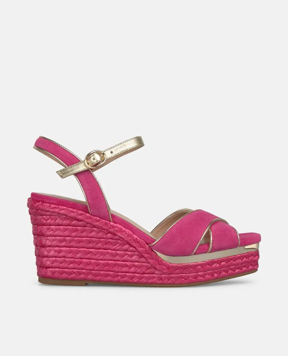 Alma en Pena V266001 sandales compensées fuchsia 9,5 cm