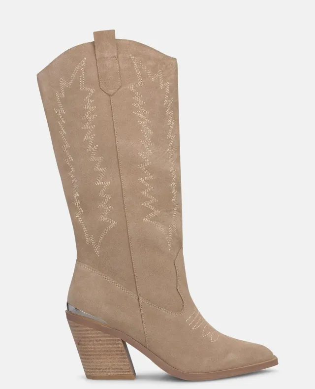 Alma en Pena I2652600C bottes cowboy daim vison talon 8 cm