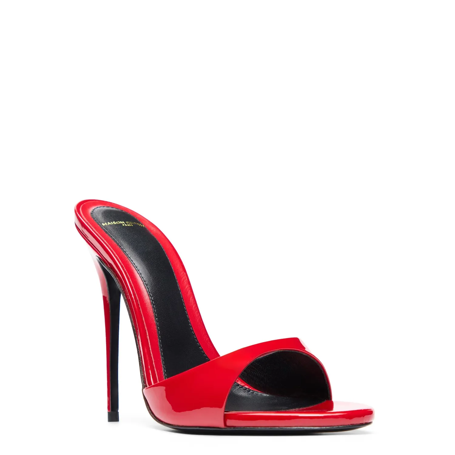 Maison Ernest Lidylle 120 mules cuir vernis rouge