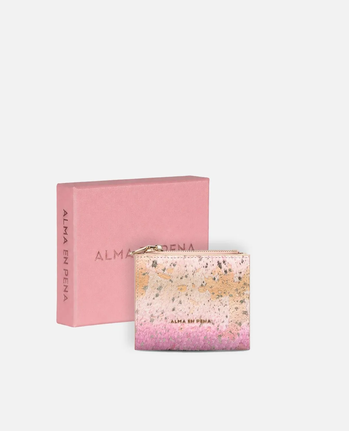 Alma en Pena WT100 portefeuille rose cuir