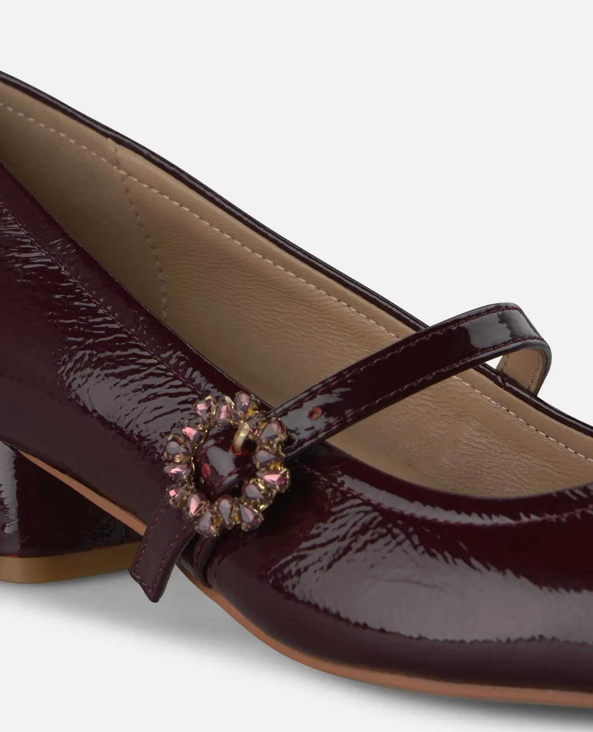 Alma en Pena I260183 chaussures plates vernis bordeaux