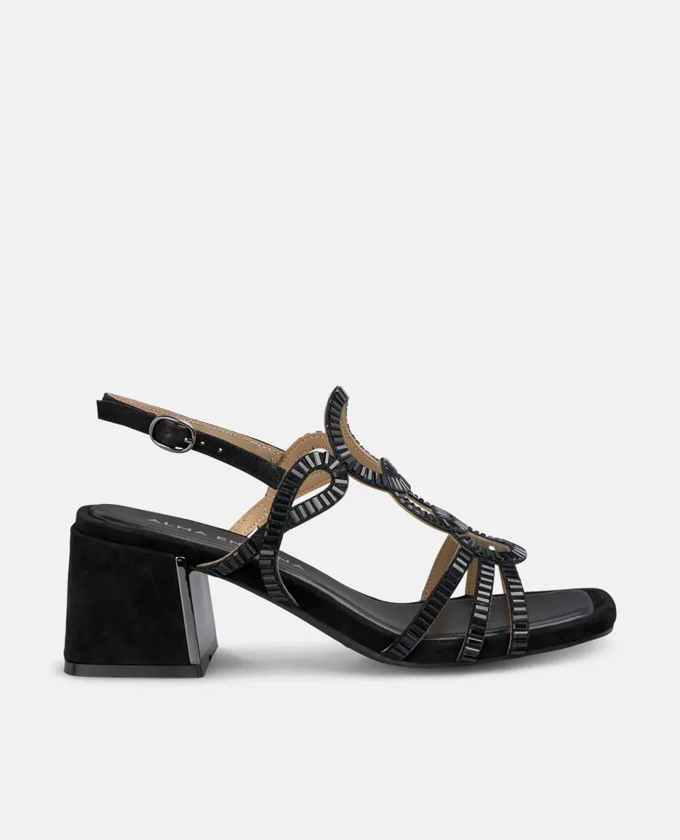 Alma en Pena V250969 sandales noires talon 6 cm
