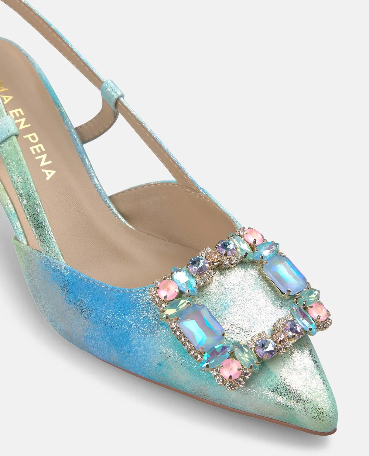 Alma en Pena V262223 escarpins bleu talon 6 cm