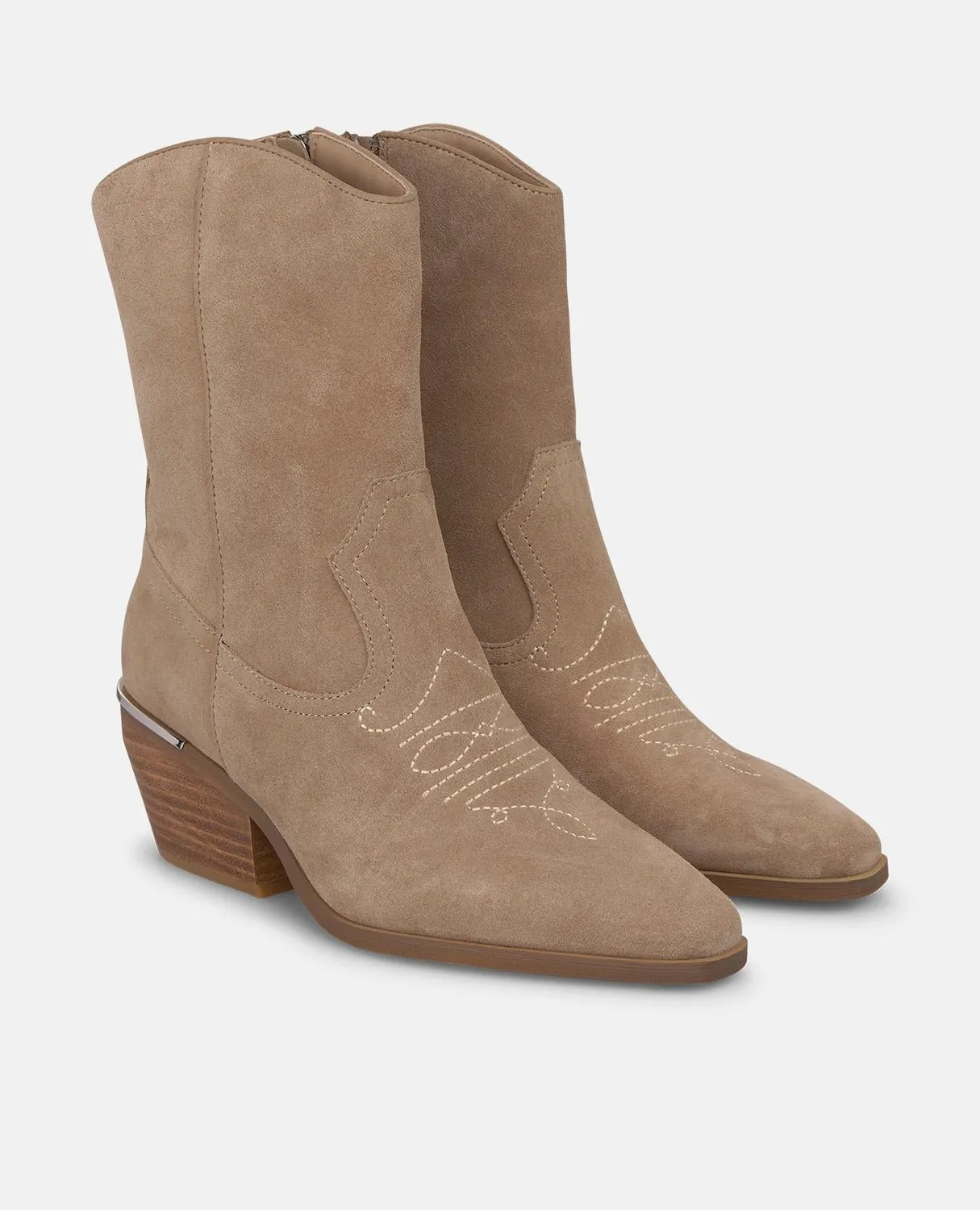 Alma en Pena I260590 bottines santiag vison talon 6,5 cm