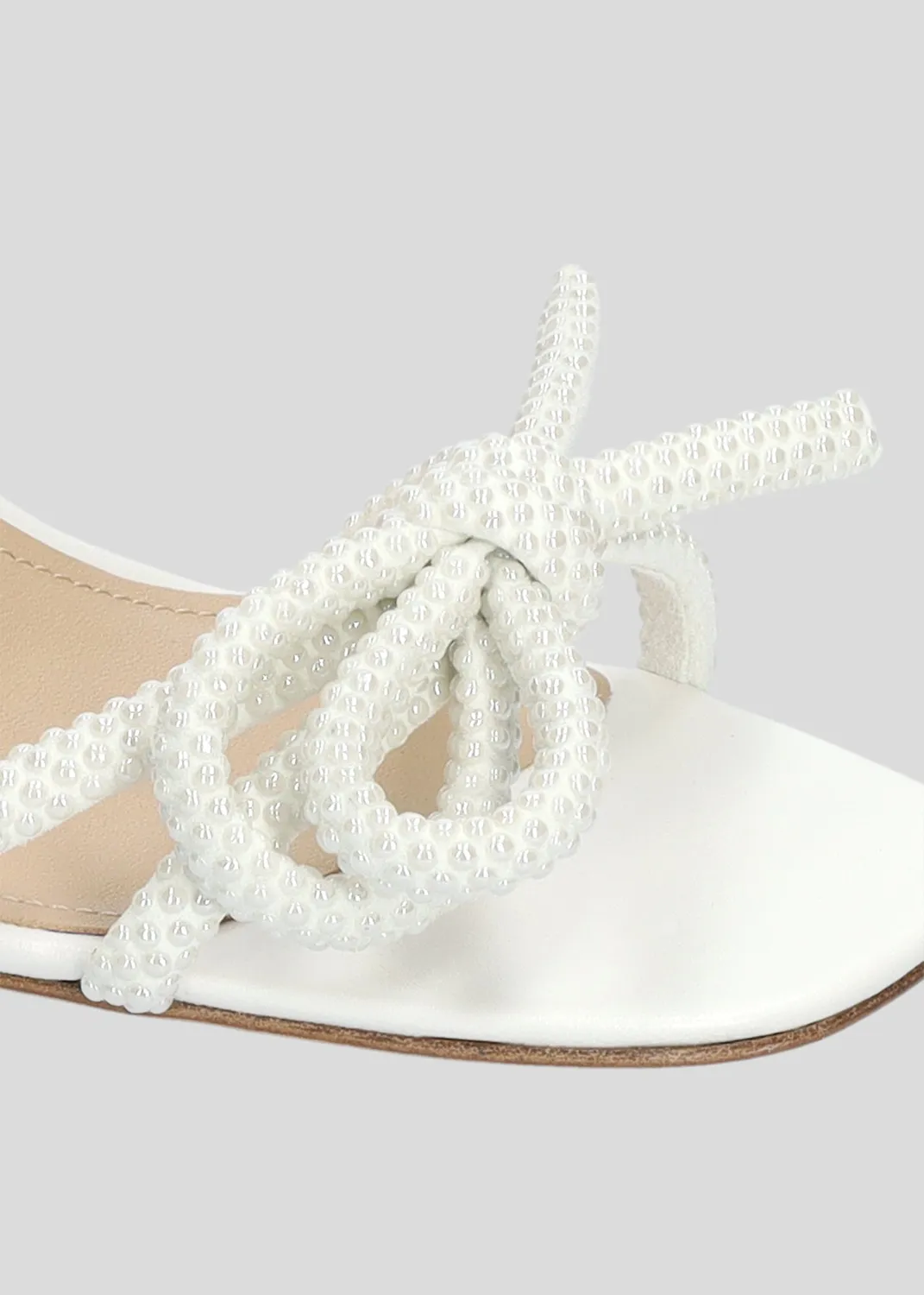 Lola Cruz Caroline sandale à talon blanc 35-42