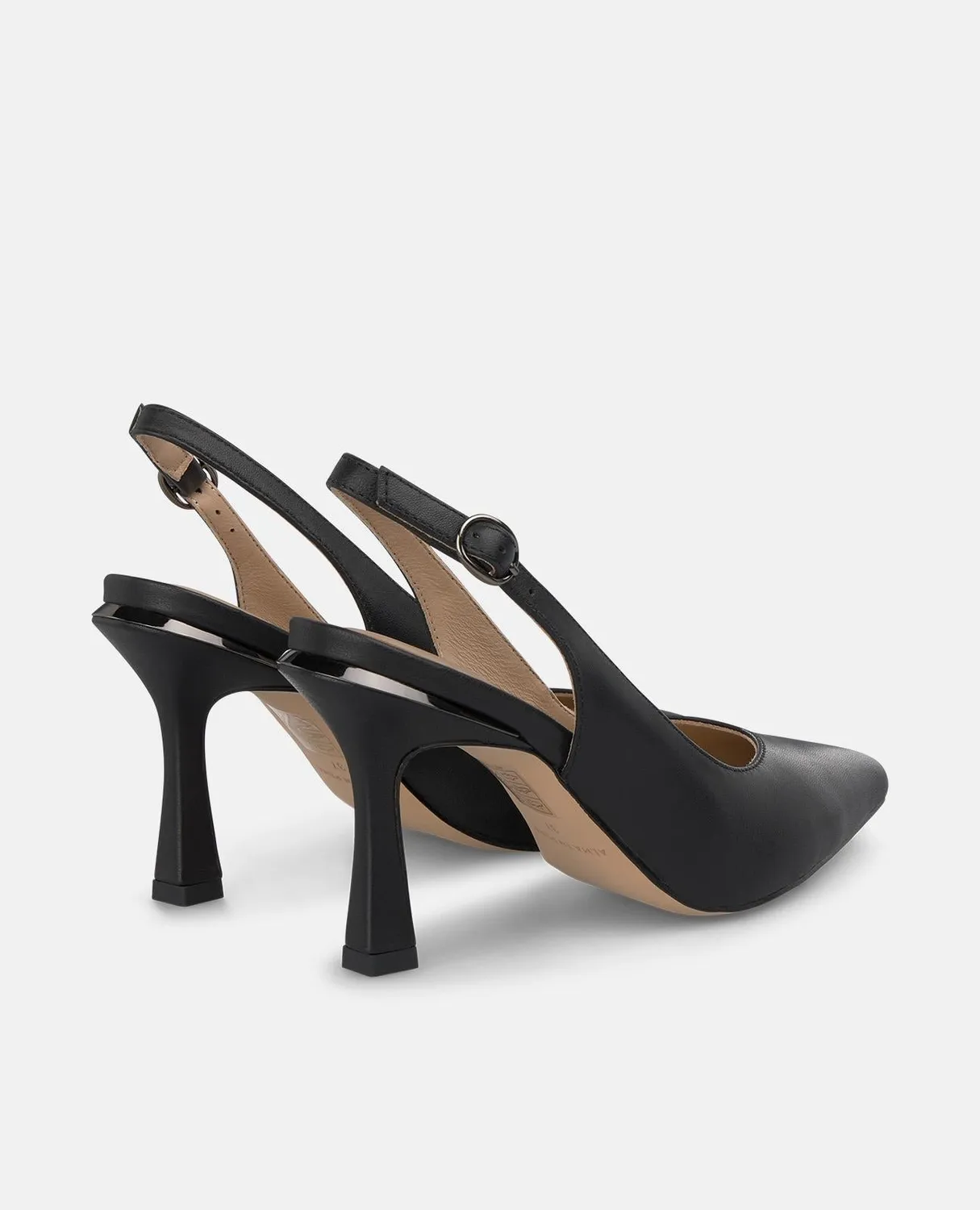 Alma en Pena I250390 escarpins noirs cuir nappa talon 9 cm