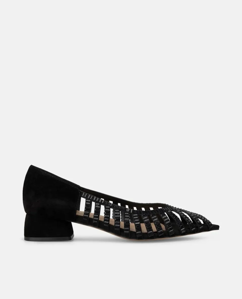 Alma en Pena I250255 ballerines noir strass talon 3 cm