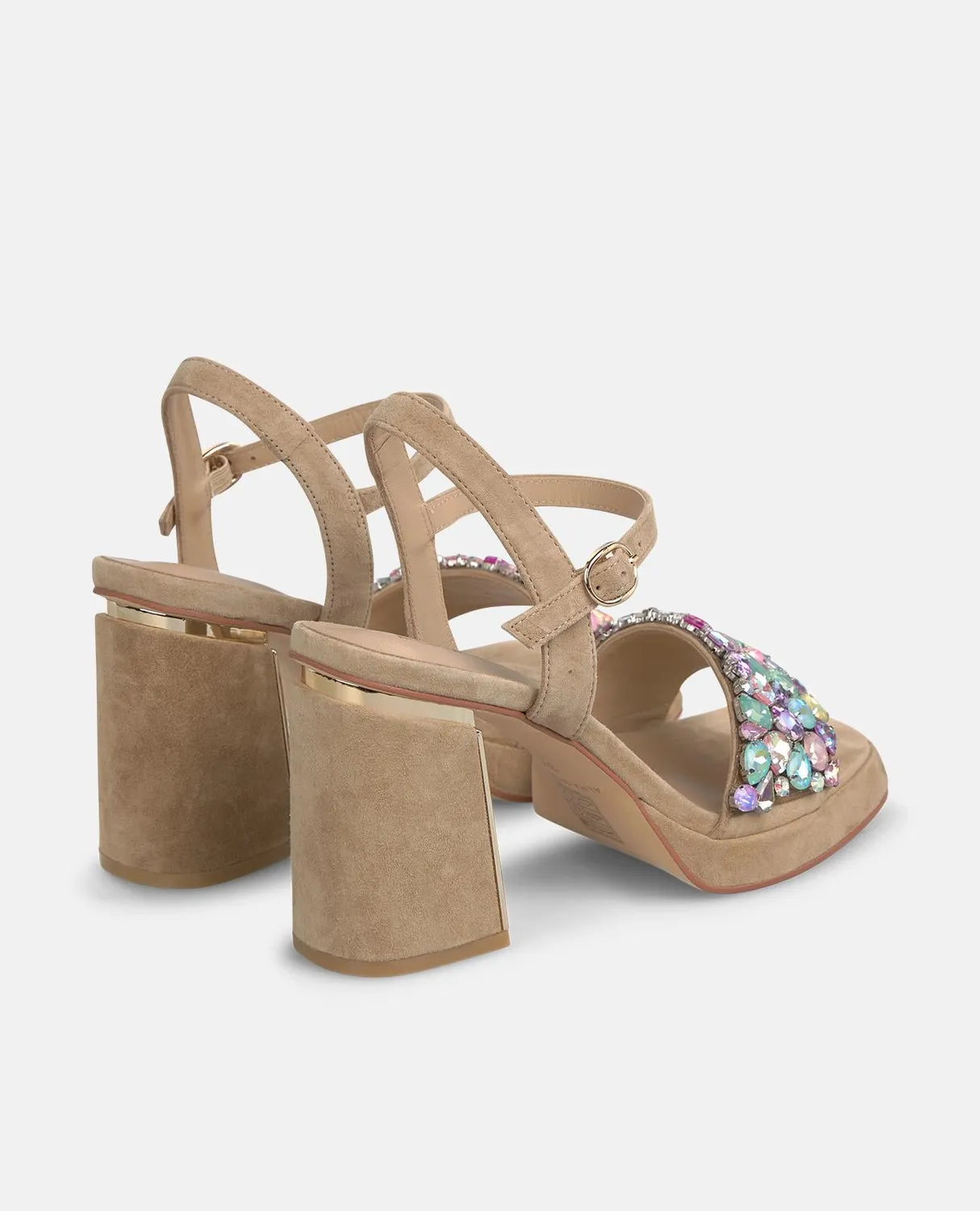 Alma en Pena V262652 sandales sable strass talon 8,5 cm