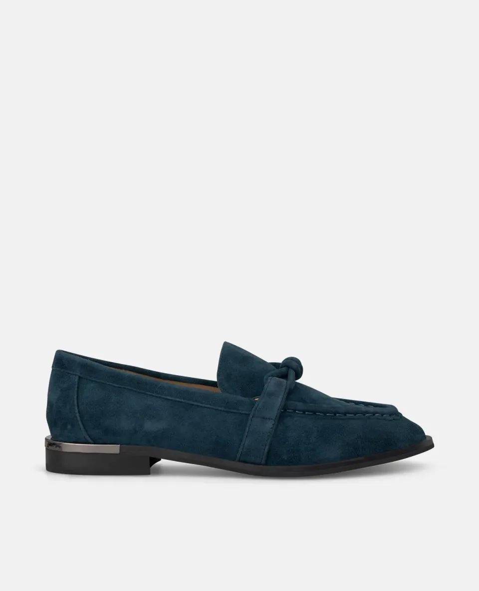 Alma en Pena I250204 mocassins bleu marine cuir 2,5 cm