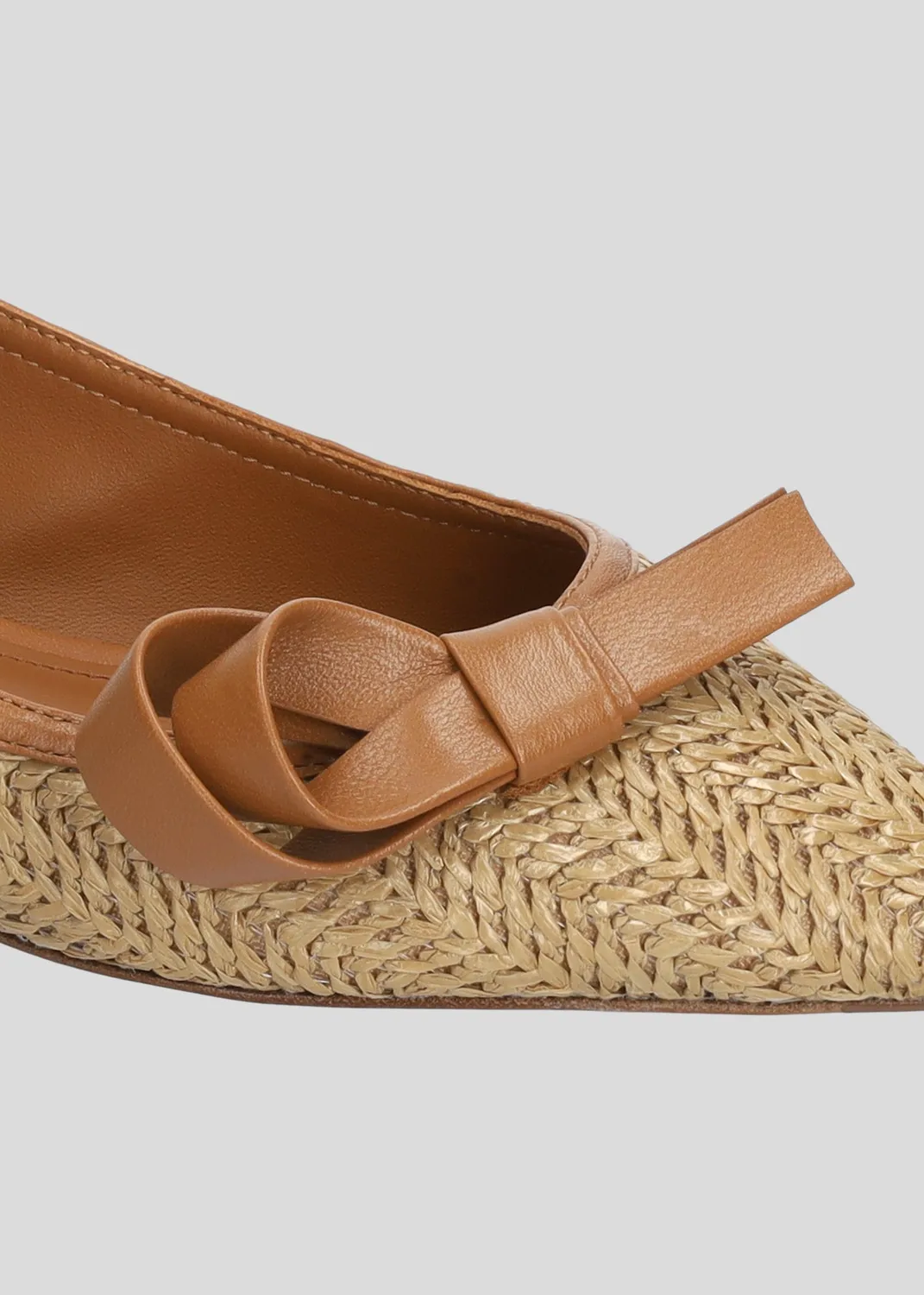 Lola Cruz Linda ballerines cuir camel