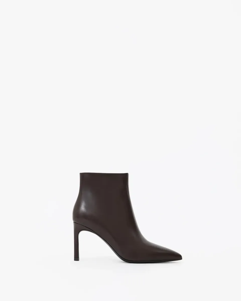 Mi/Mai Noura bottines chocolat veau talon 8 cm