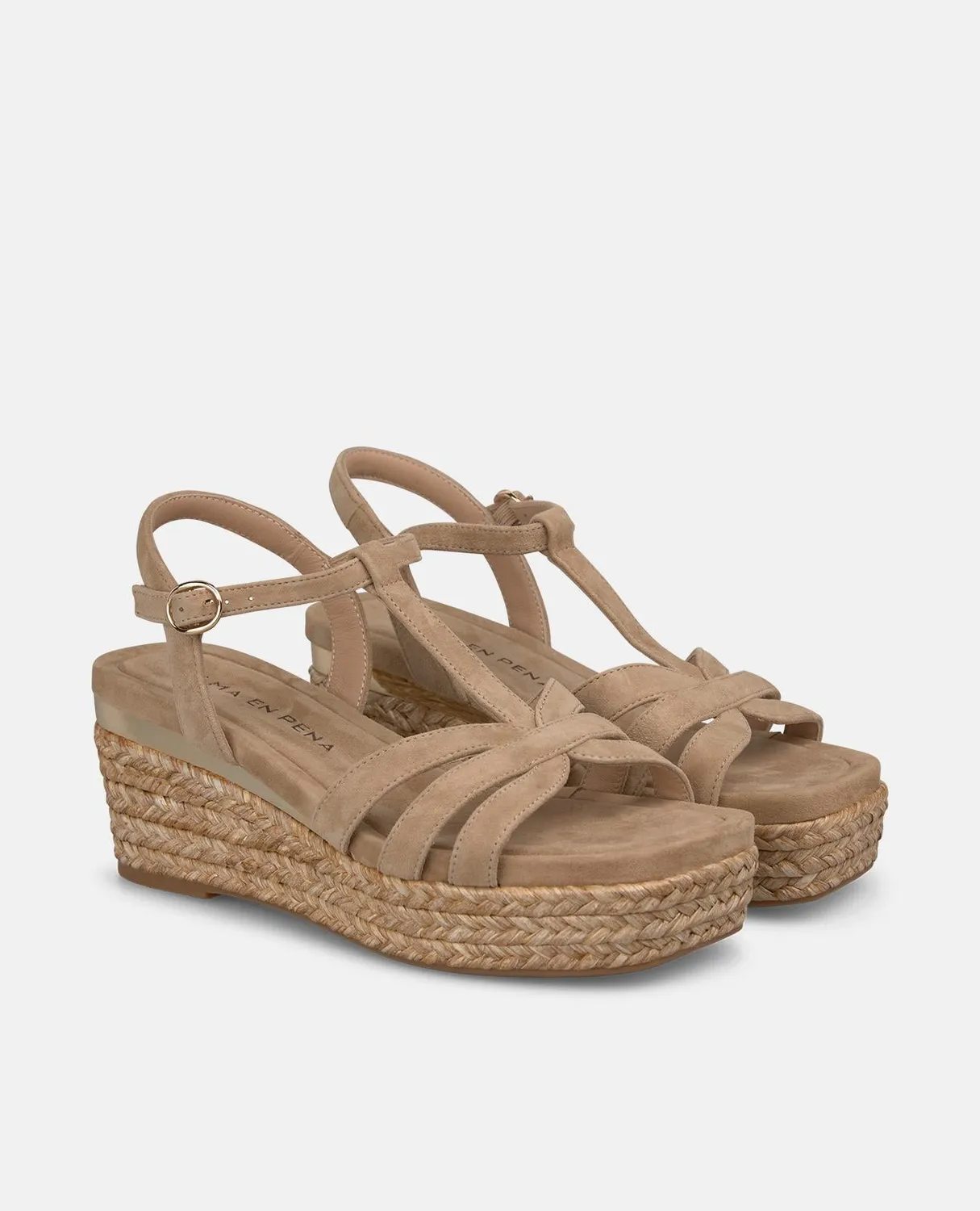 Alma en Pena V266507 sandales compensées beige esparto