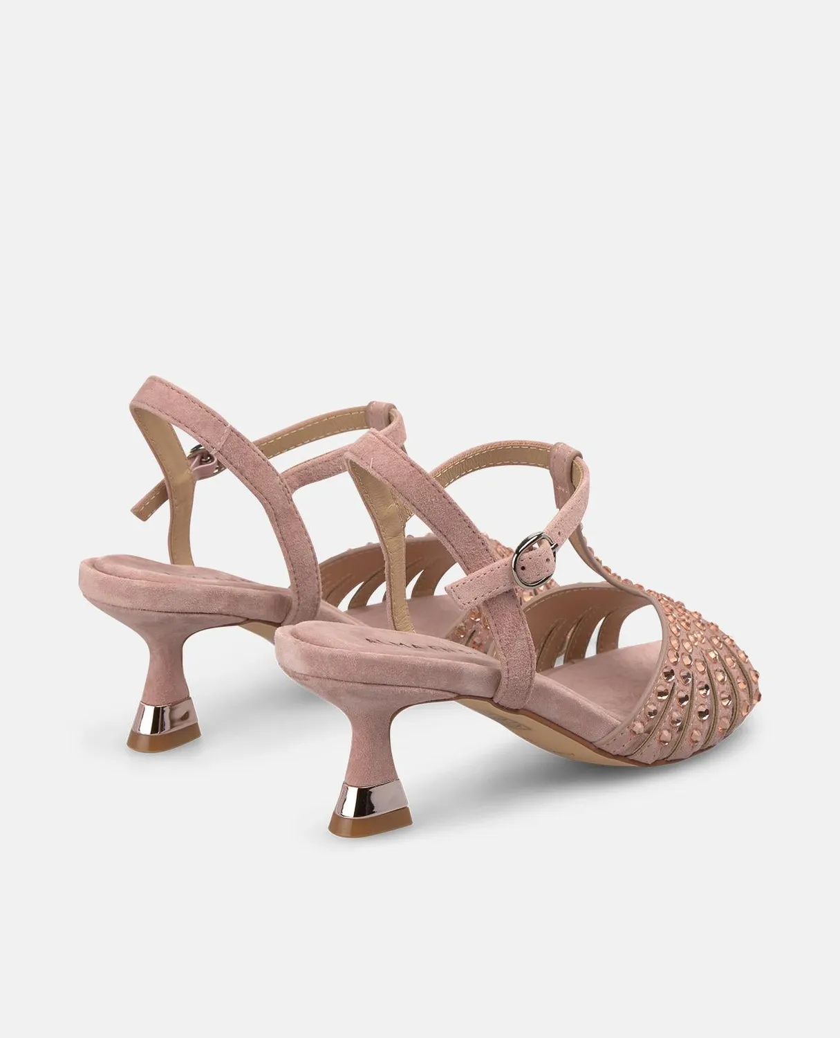 Alma en Pena V264901 sandales talon rose poudré cuir