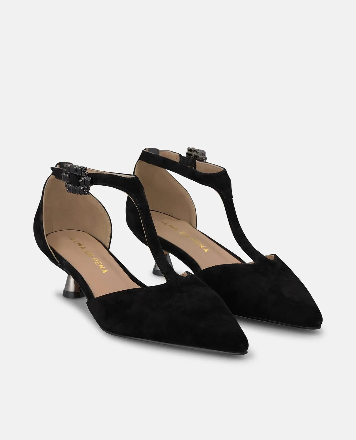 Alma en Pena I260202 escarpins noirs ante talon 4 cm