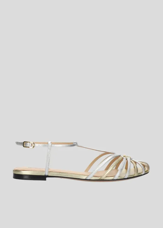 Lola Cruz Tango ballerines multicolore cuir véritable