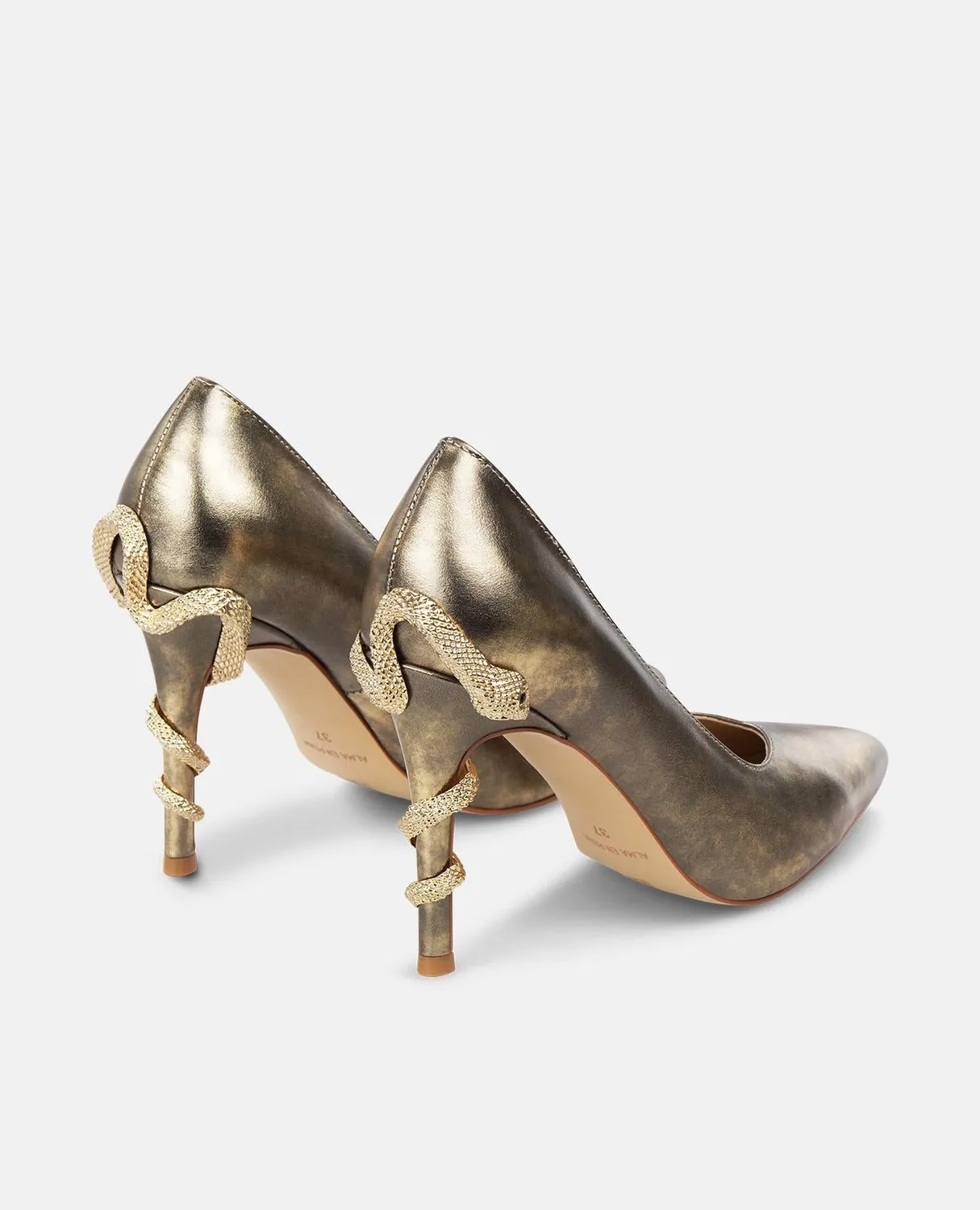 Alma en Pena I250441 escarpins bronze serpent 9 cm