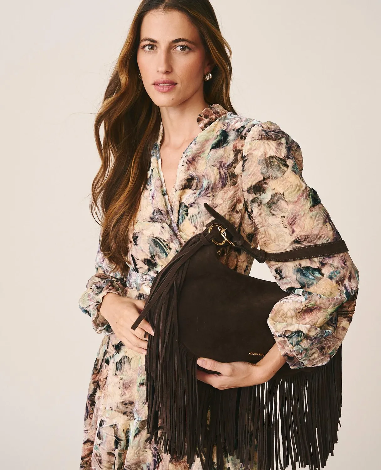 Alma en Pena I26CL0226 robe midi rose soie