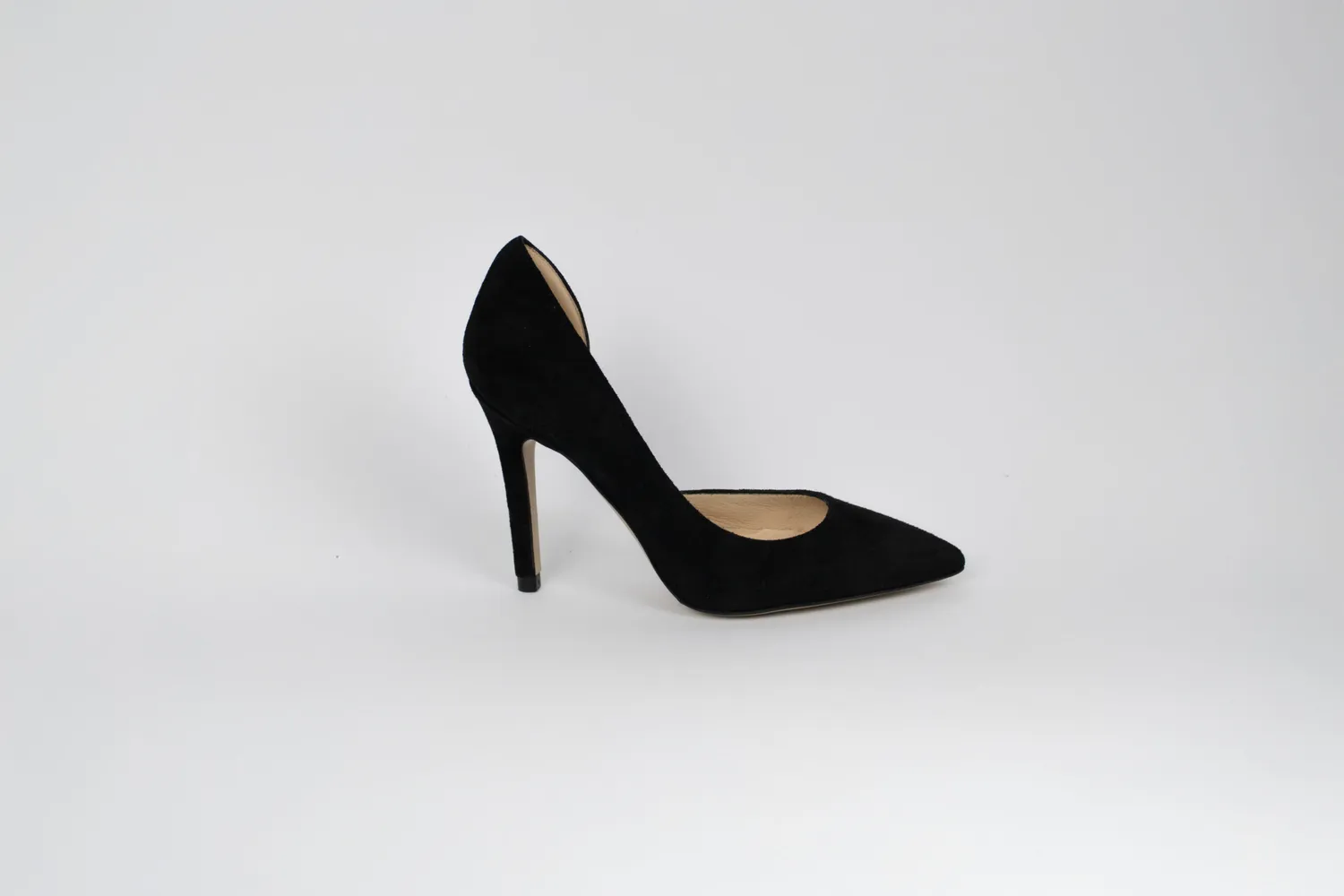 Matteo Pitti Alina escarpin daim noir talon fin