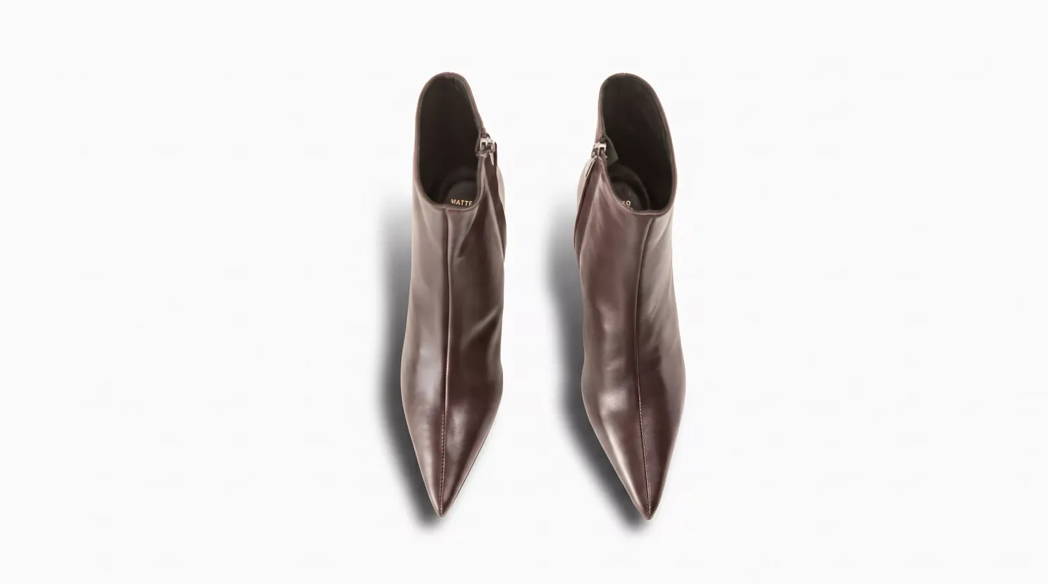 Matteo Pitti Penny Vintage bottines chocolat bout pointu