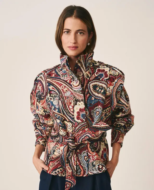 Alma en Pena I26CL1100 veste paisley coton multicolore