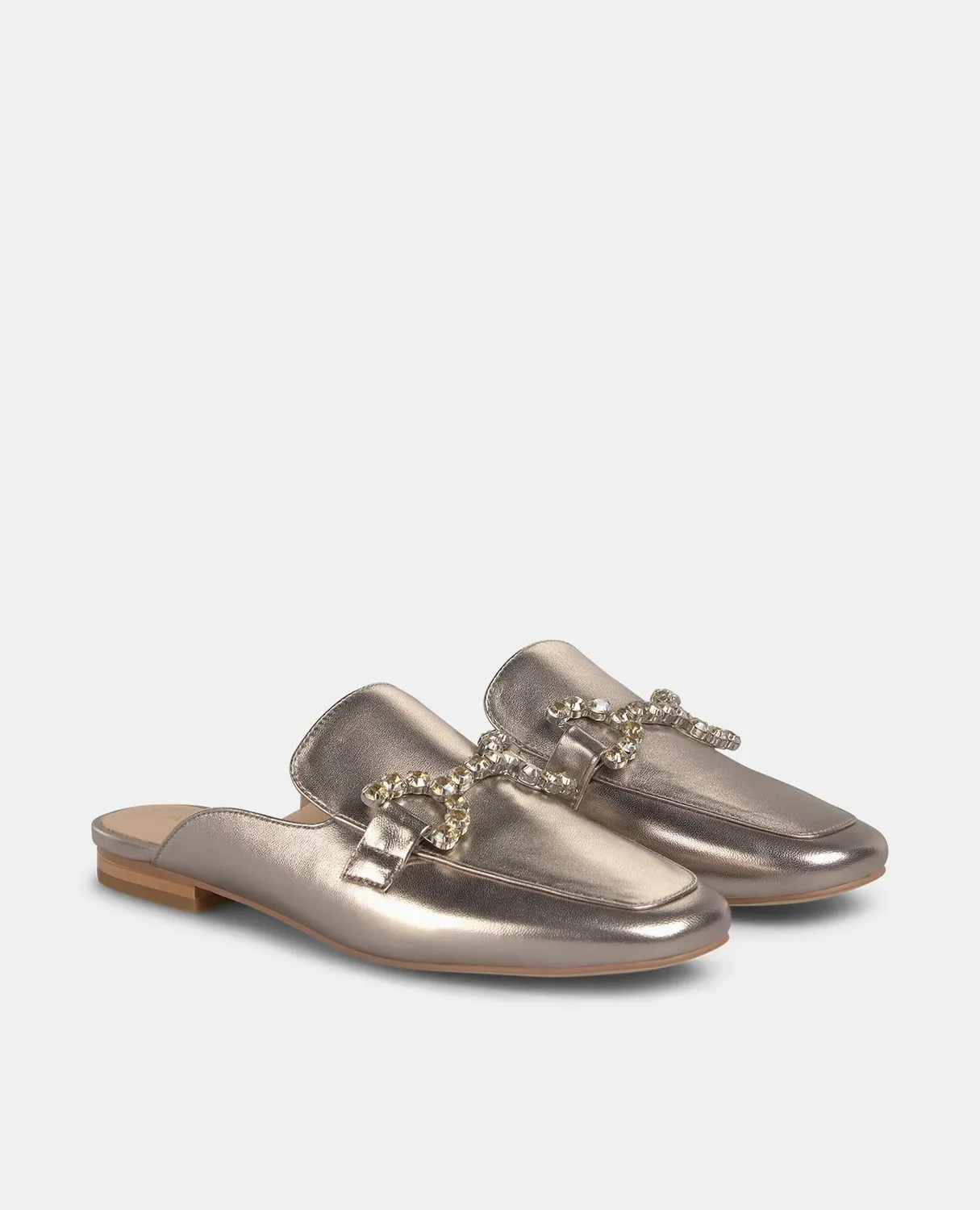 Alma en Pena V250300 mules bronze plat 1,5 cm